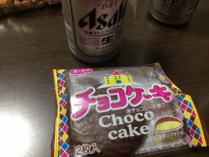 ビールとチョコ