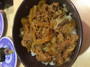 寿司屋の牛丼